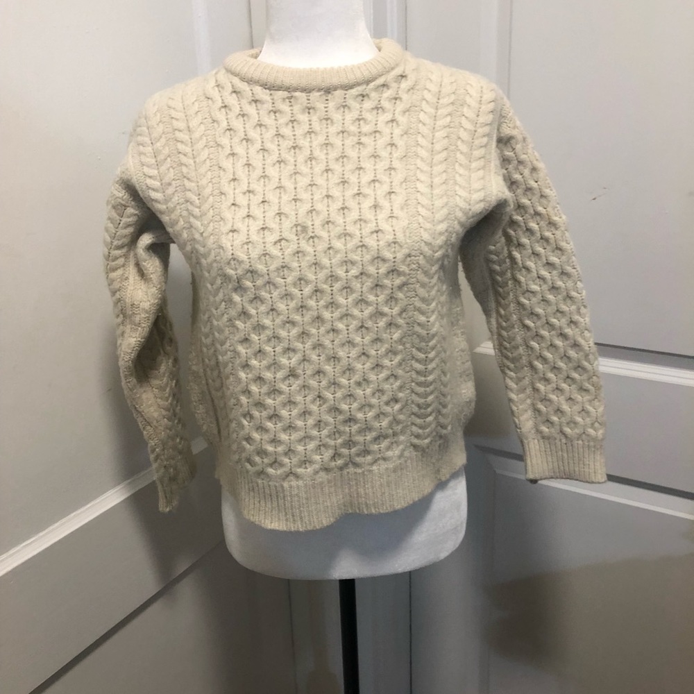 Blarney woolen mills knitted winter sweater 100% merino wool size small